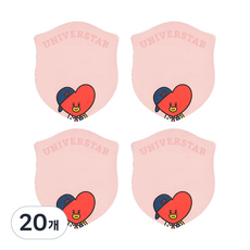 BT21 1단 점착메모지, 타타, 40매, 20개 타타, 40매, 20개