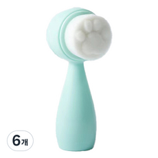 DeepTalk 矽膠細毛洗臉潔面刷 DT0338, 綠色, 6個