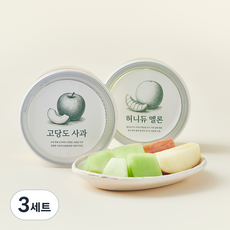 컷팅 고당도 사과&허니듀 멜론, 400g, 3세트