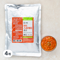풀무원 풀스키친 미트 스파게티 소스, 1kg, 4개