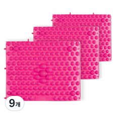 비제스코 발바닥 건강 마사지 지압 매트 VIV-B2, 핑크, 9개