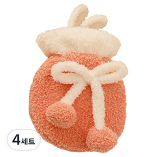 솔르 따듯한 물병 온수찜질팩 레드 350ml 10 x 16 x 3 cm, 4세트