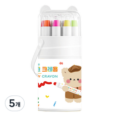 TUCO.B 蠟筆絲綢彩色鉛筆, 5個, 12色