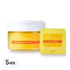 ANSWER NINETEEN 柚子Bio EM精華爽膚棉片 160ml+3ml*7片組, 5組