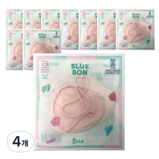 블루본 아이노우 미니 컬러 새부리형 마스크 초소형, 10개입, 4개, 핑크