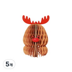 피오지오 애니멀 자연가습기 리필 티슈볼 럭키루돌프, 5개