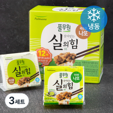 풀무원 살아있는 실의힘 국산콩 나또 49.5g x 6팩 + 와사비 44.5g x 6팩 (냉동), 564g, 1개입, 3세트