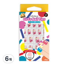 withshyan 女童美甲片, 09 媽媽熊, 6個