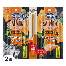 COMBO 北大西洋鮭魚點心棒, 7支入, 單支包裝, 新鮮味美, 原味, 24包, 42g