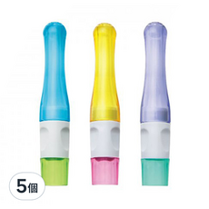 SONIC 筆蓋握筆器 SK-2607-RE 145 x 95 x 14mm, 彩虹, 5個