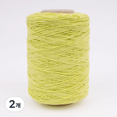 공작표 순면 색사 12합 미니 350 뜨개실, 217 레몬티, 2개