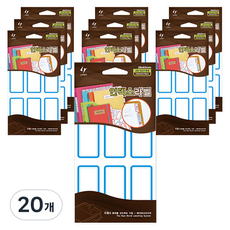 LATECH 索引標籤貼紙 20-G219, B 藍色, 20個