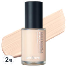 페리페라 더블 롱웨어 커버 리퀴드 파운데이션 35g, 01 퓨어아이보리, 2개