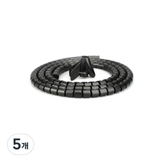 Ilsangjabhwa 日常雜貨 神奇電線保護套 2m, 黑色, 5個