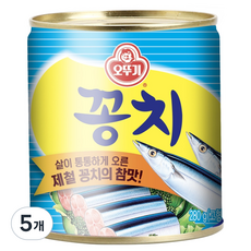 오뚜기 꽁치 통조림, 280g, 5개