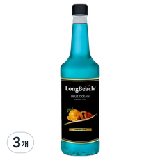 롱비치 블루오션 시럽, 740ml, 3개
