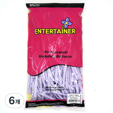 네오텍스 260N 요술풍선 100p, 파스텔매트라벤다, 6개