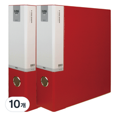 MiDAS HYUNPOONG D環硬殼資料夾 索引型 7cm 3孔 A4, 紅色, 10個