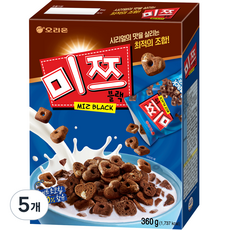 오리온 미쯔 시리얼팩, 360g, 5개