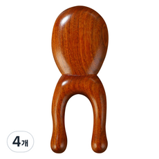 Teruwa U 型基本設計刮痧按摩梳, 單色, 4個