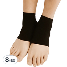 LI&BER 後腳跟保護墊 雙腳適用 黑色, 2件, 8套