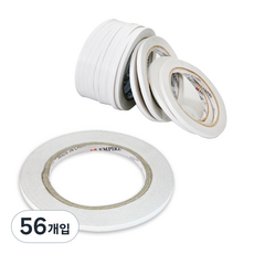 엠파이어 양면테이프 5mm x 30m, 화이트 반투명, 56개입
