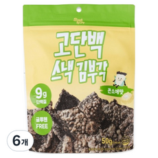 Bugak&Chip 高蛋白零食 海苔脆片 法式清湯口味, 6個, 50g