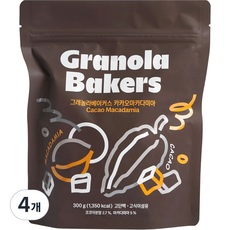 Granola Bakers 可可夏威夷果麥片, 300g, 4個