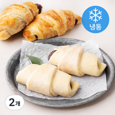 맘쿠킹 브리도 초콜릿 앤 헤이즐넛 크로와상 생지 (냉동), 90g, 2개입, 2개