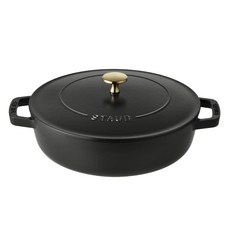 Staub Blazer 淺底鍋, 1個, 黑色, 24cm