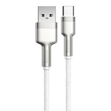Baseus 倍思 金屬卡福樂 Type-c數據線 40W 超級快速充電, 1m, 白色, 1條