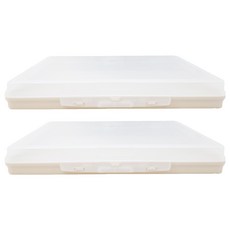 SYSmAX A4文件兩用收納盒 L, 象牙白 + 透明色, 2個