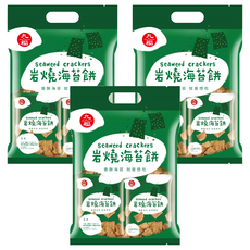 九福 岩燒海苔餅, 香酥海苔口味, 200g, 3袋