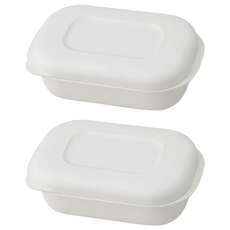 marna 日本製極系列冷凍白飯保鮮盒組-160ml, 2入, 1組