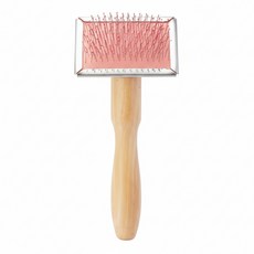 MARUKAN MK小動物護膚針梳, 木色 + 粉色 + 銀色, 1入