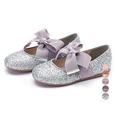 Agneau 女童牡丹亮片鞋