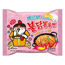 Buldak Ramen 火辣雞肉風味鐵板炒麵 奶油白醬風味 130g, 1包