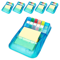 3M Post-it 利貼 3M 彈出式分配器 KR-2001 + 彈出式補充裝 + 旗幟 5 色組合裝, 混色, 6組