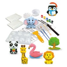 조이키즈 DIY 석고모형 색칠 냉장고자석 만들기세트, 아기동물, 1세트