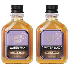 24시간엣지 그루밍 토닉 워터 헤어왁스 슈퍼하드, 2개, 160ml