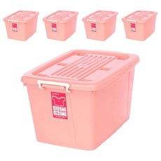 KEYWAY 銀采滑輪整理箱 AK800-2, 紅色, 5個