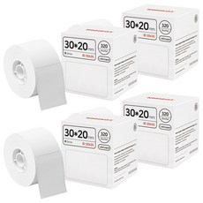 님봇 라벨프린터 전용 B시리즈 라벨지 30 x 20 mm, 320칸, 4개
