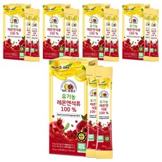 뉴트리디데이 유기농 레몬엔석류즙 100%, 280g, 5개