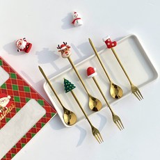 Kooleepool 甜點餐具組, 湯匙3種 + 叉子3種, 1套