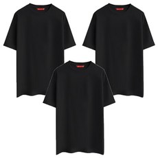 남녀공용 20수 면 100% 기본 무지 라운드넥 반팔 티셔츠 AB-HR 3p