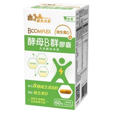 義美生醫 酵母B群膠囊, 60顆, 1盒