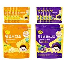 퓨어잇 내이브로 망고엔치즈 2p + 블루베리엔치즈 2p, 16g, 3세트, 망고치즈, 블루베리치즈
