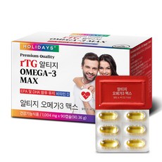 HOLIDAYS rTG Omega-3魚油膠囊 90.36g, 90顆, 1盒