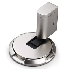 便利門擋無打孔門擋 霧面銀, 1個