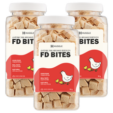 허글 반려동물 에프디바이츠 동결건조간식, 닭고기, 90g, 3개